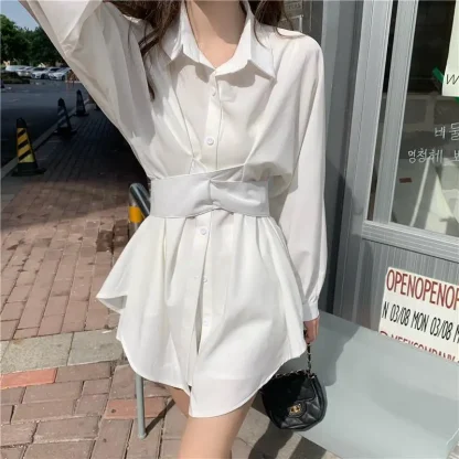 Elegant Mini White Dress - Image 2